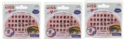 BL Kiss Ever-Ez Trio Lashes Medium Combo - **THREE PACK** - product listing photo