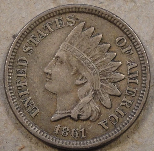 1861 CN  Indian Head Cent XF