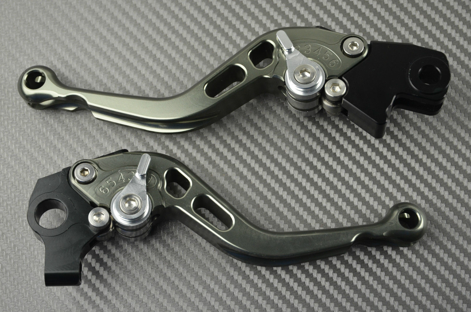 Levier CNC court en titane pour Kawasaki ZX10R 2016-2017 avec finition haute précision