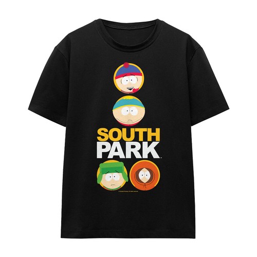 South Park Solid Circles Ladies T-Shirt S-2XL, Black - Picture 3 of 5
