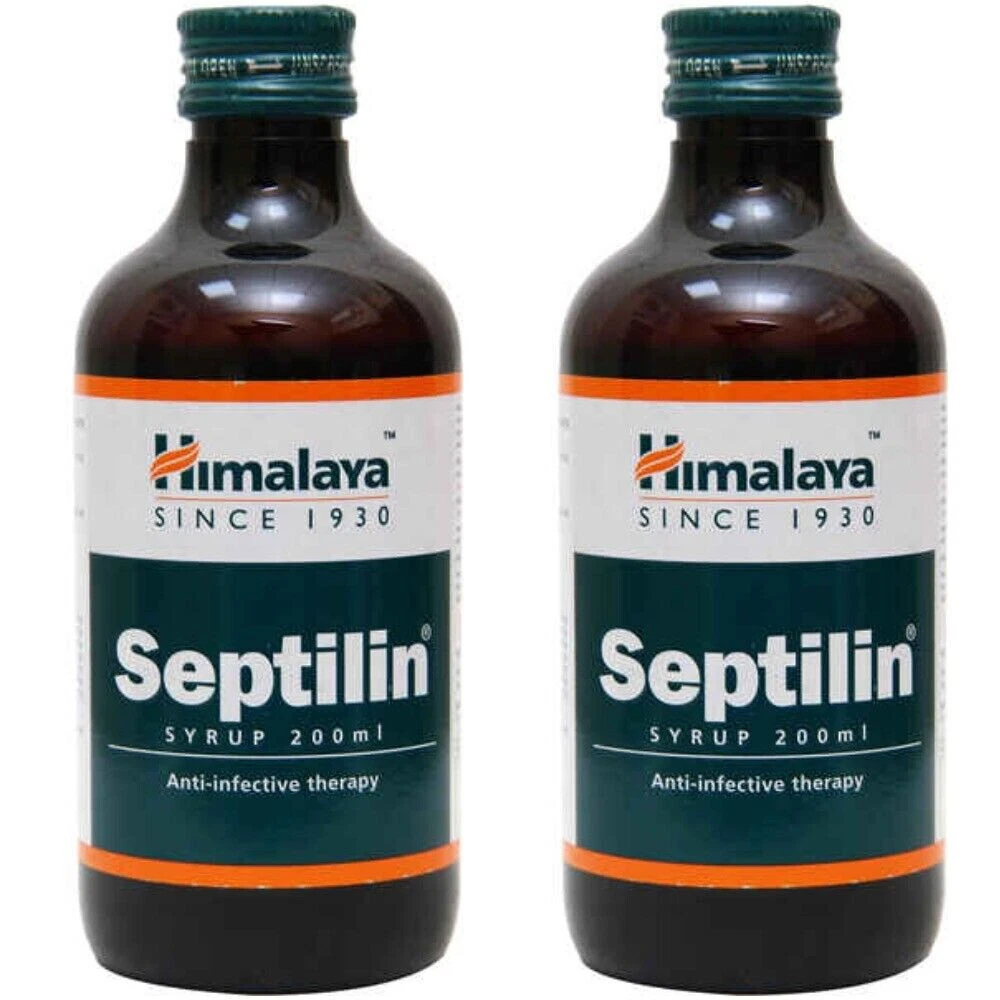 2 X Himalaya SEPTILIN Syrup 200ml Each Ayurvedic Herbal Syrup