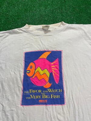 Vtg Favor Watch Very Big Fish T-Shirt XL 90s Movie Promo Jeff Goldbloom