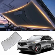 Front Windshield Sun Shade UV Blocker Reflector Foldable Fits 14-24 MDX