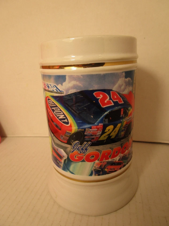 Taza NASCAR Jeff Gordon #24 Coleccionista Cerámica 6.5" Tankard Stein Hecha en Tailandia Foto 3 de 4