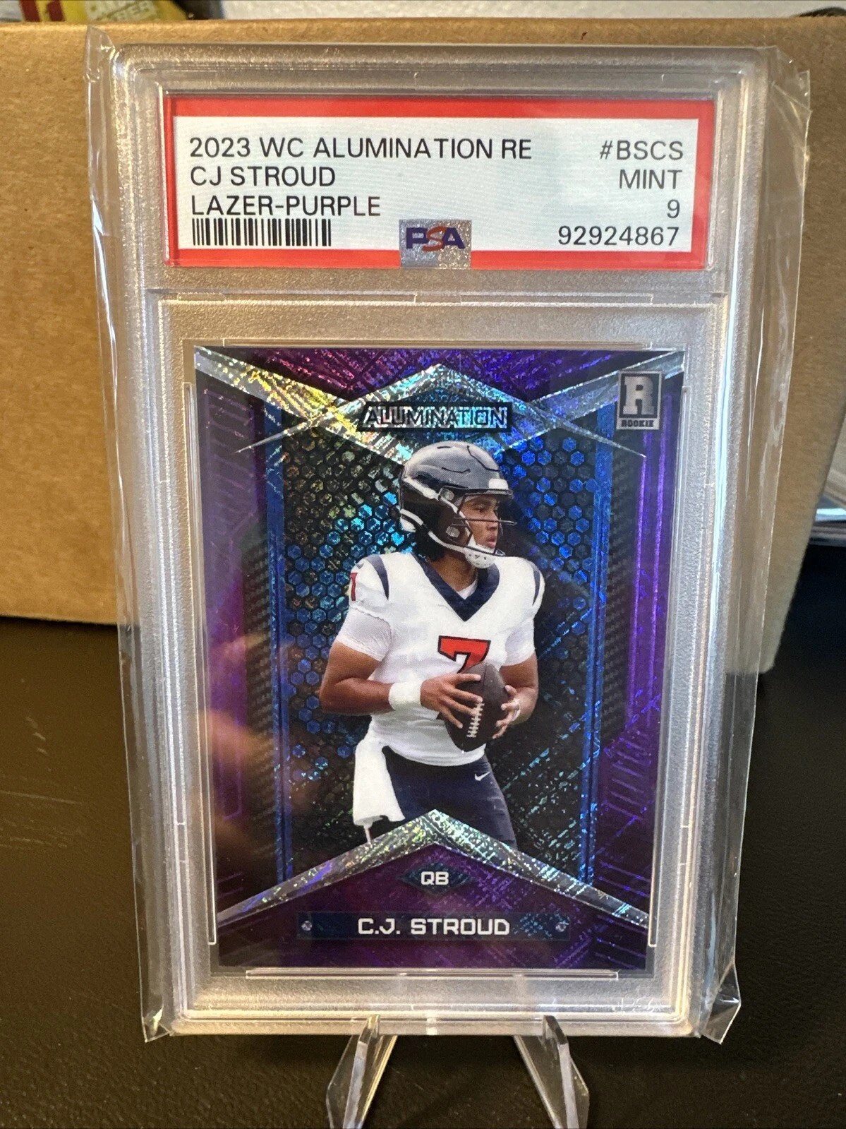 CJ Stroud Wild Card Alumination Rookie Edition #BCCS Lazer-Purple