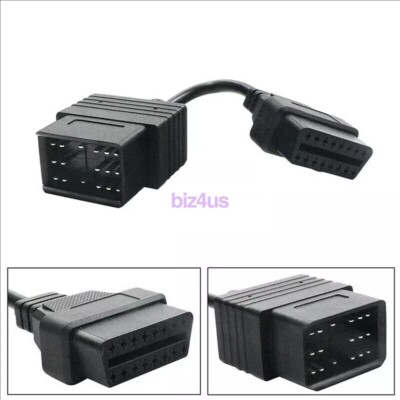17 Pin OBD to 16 Pin OBD2 Adapter Cable Convertor For Toyota Diagnostic Scanner