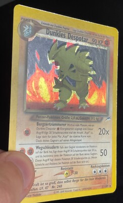 GERMAN Dark Tyranitar - Holo Shift ERROR - Neo Destiny - 11/105