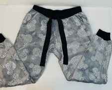 Disney Glitter Mickey Mouse Pajama Bottoms Silver Small