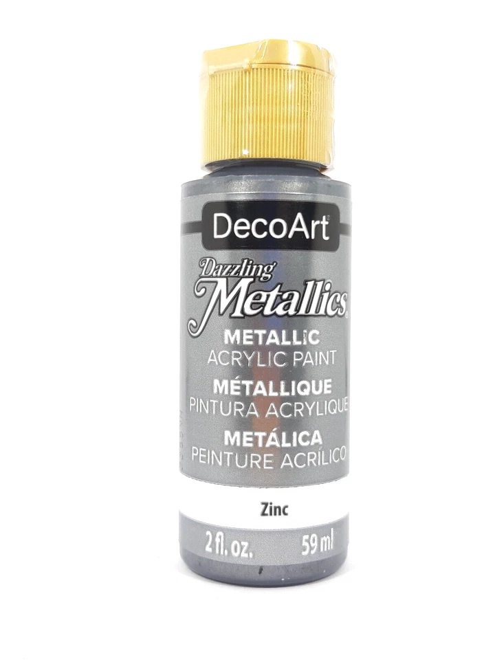 DecoArt Dazzling Metallics Acrylfarbe 59ml DA339 Zinc