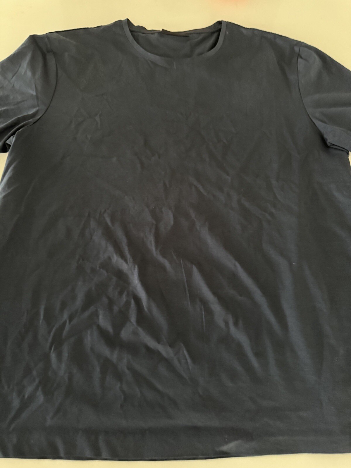 calvin klein men's t-shirt navy blue T-shirt logo quick dry casual 100% cotton L thumbnail 3