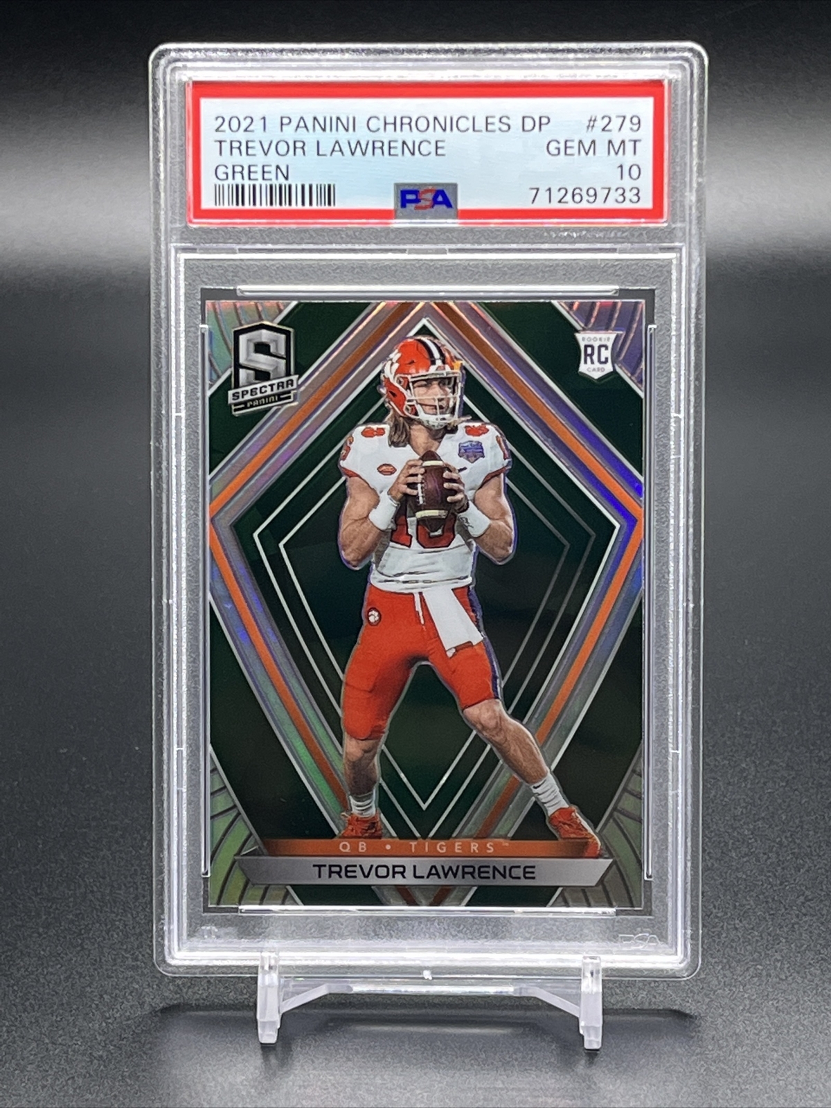 Trevor Lawrence Panini Chronicles Draft Picks #279 Green