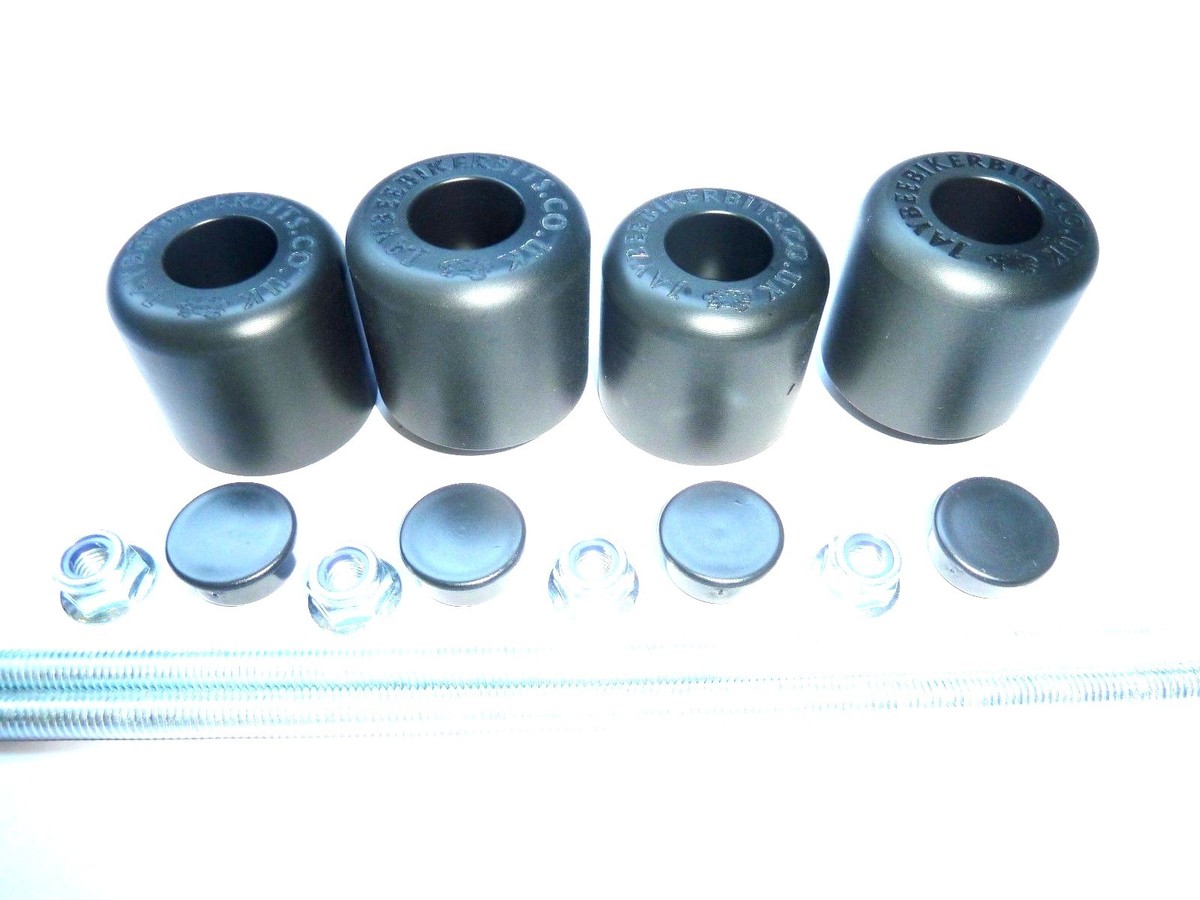 KAWASAKI ZX7R 96-04 CRASH MUSHROOMS FRONT & REAR AXLE KAWASAKI ZX7R 96-04 CRASH MUSHROOMS FRONT & REAR AXLE