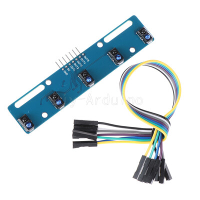 Tcrt5000 5 Channel Infrared Reflective Sensor Kit Barrier Line Track Module NEW
