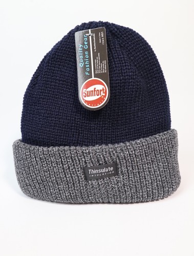 Thinsulate Knitted Thermal Beanie in Black, Brown, Grey, Mustard, Navy, Red - Picture 15 of 19