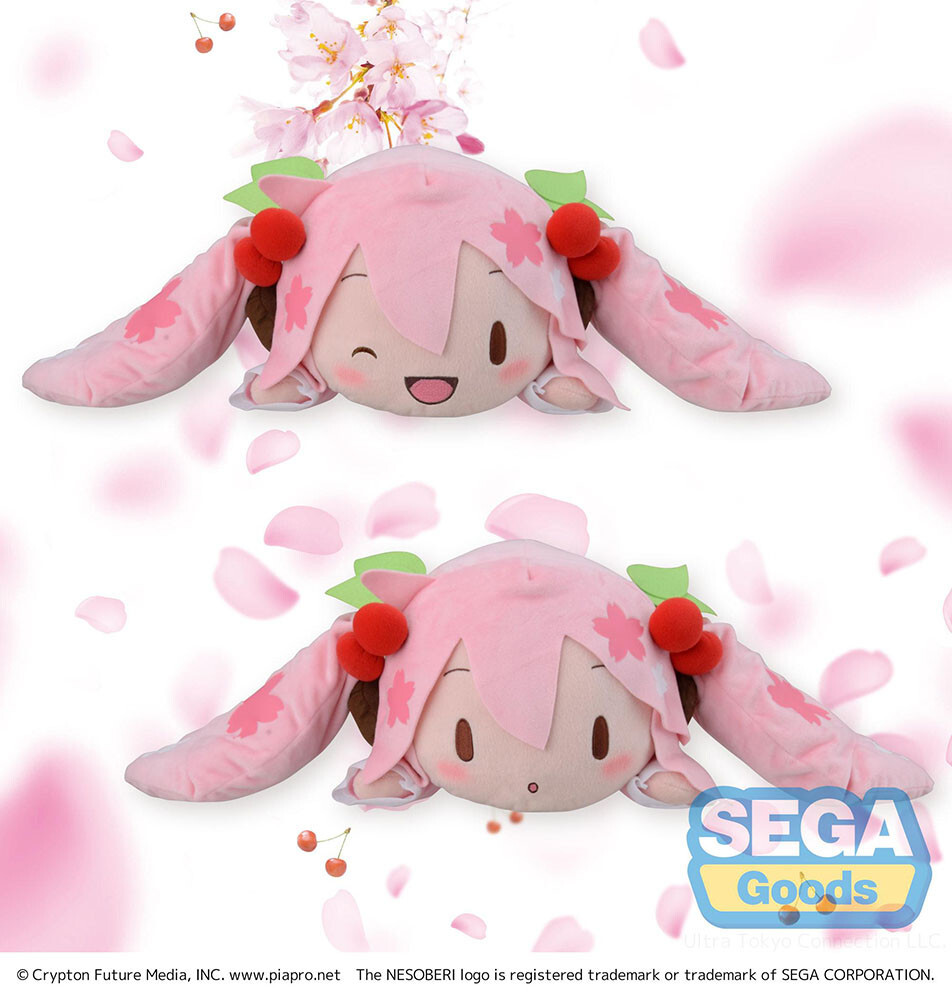 Hatsune Miku Sakura Miku 30cm Nesoberi Plush Sega | eBay