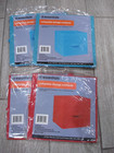 4 Essentials 2-Red,2-Blue Collapsible Storage Containers w Handles 10.5x11x10.5"