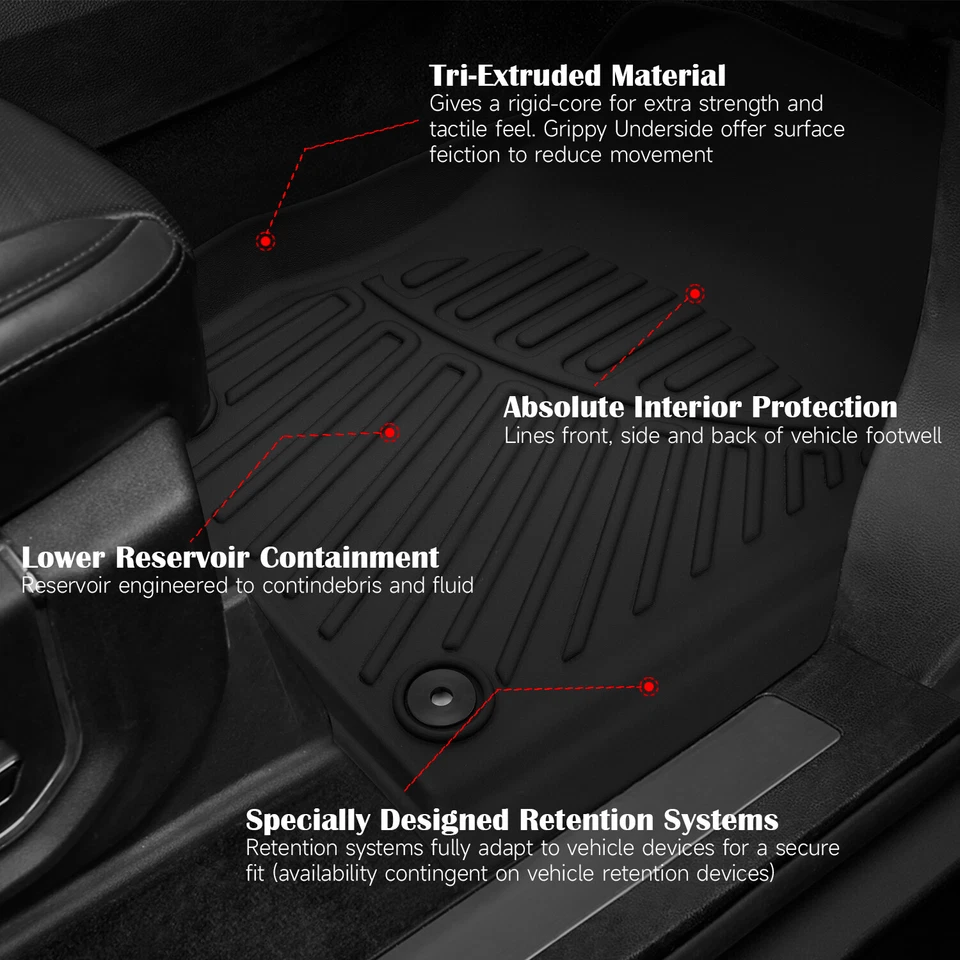 Floor Mat Cargo Liner For 2016-2021 Jeep Grand Cherokee & 2022 Grand Cherokee WK - Image 3 of 4