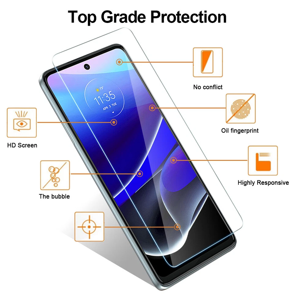 For Motorola Moto G Stylus 5G 2022 / G 5G 2022 Tempered Glass Screen Protector - Image 3 of 4