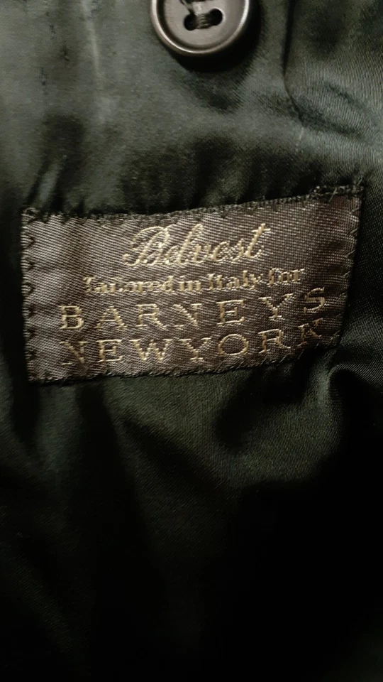 Abrigo BELVEST US 44 EU 54 R Para Hombres Lana Cachemira Sobre Abrigo Gris Botón Foto 3 de 4