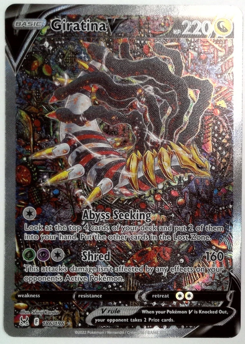 Mavin  Pokémon TCG Giratina V Sword & Shield - Lost Origin 186/196 Holo  Ultra Rare