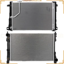 For 2008-09 Mercedes-Benz C230 2.5L V6 Aluminum Radiator & Condenser Cooling Kit