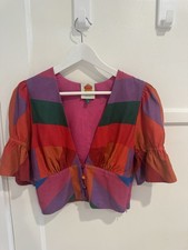 NWOT Farm Rio Amanda Top Color Block Size S