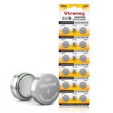 10 Pack 364 SR621SW Battery 363 164 AG1 1.55V Silver Oxide Battery