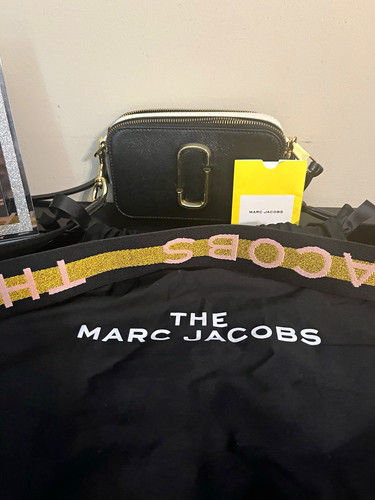 Marc Jacobs Snapshot Colorblock Black Multi Crossbody Zip Bag Strap Dust Bag