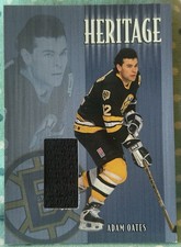 ADAM OATES 2001-02 In The Game Be A Player Heritage Game-Used Jersey Relic