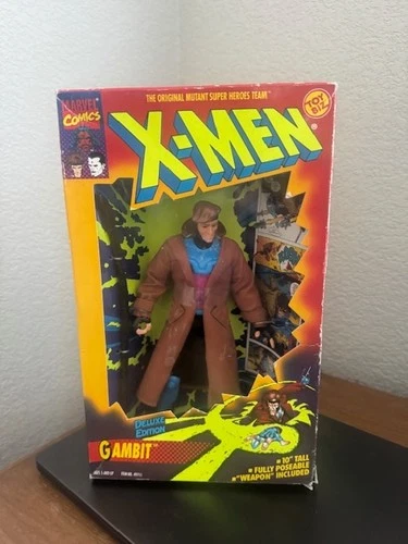 Vintage Marvel Comics 1994 Toybiz X-Men Gambit Deluxe Edition 10" New In Box