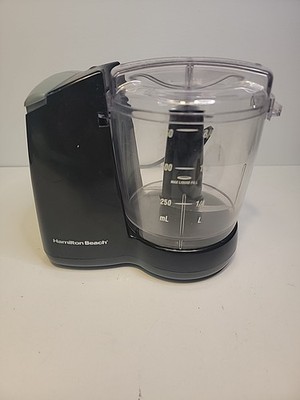 HAMILTON BEACH 72603F Mini Food Processor Blender Chopper Grinder Black Tested