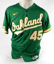 2023 Oakland Athletics Norge Ruiz #45 Game Issued Kelly Green Jersey 46 118
