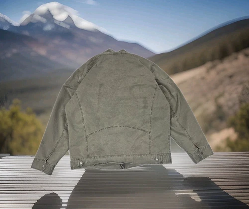 Carbon 2 Cobalt Mens XL Olive Green Canvas Cotton Field Jacket Military Utility image 3