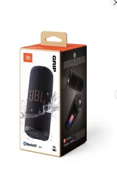 JBL Grip Portable Bluetooth Speaker - Black Cylindrical Design, Bluetooth