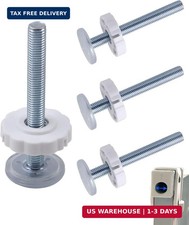 M10 10mm Baby Gate Spindle Rods, 3.94 Inches Length, White 4-Pack gate repla