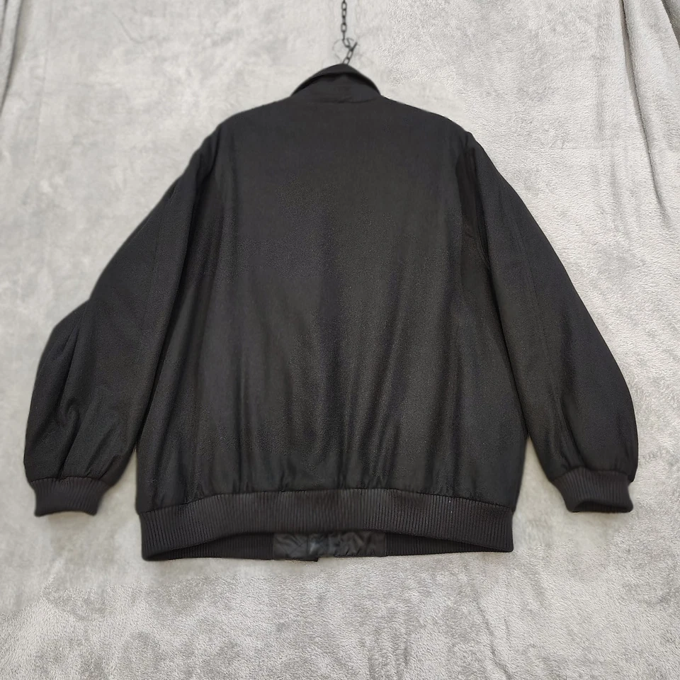 Jos. A. Bank 100% Cashmere Men’s Jacket Black size XL Bomber Quilted - Image 2 of 4