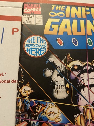 The Infinity Gauntlet #1 Kiosk Variante (Marvel Comics Juli 1991) - Bild 2 von 5