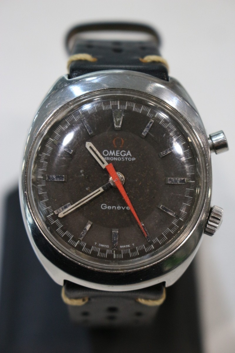 OMEGA Geneve Chronostop 145.009 Cal.865 Gray Dial Hand Winding