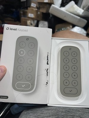 Level Smart Keypad Lock Accessory White/Gray  Model #C-K11U New Factory Sealed