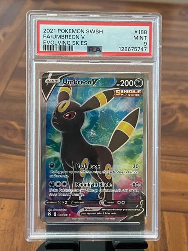 Umbreon V Evolving Skies #188 PSA 9 Mint