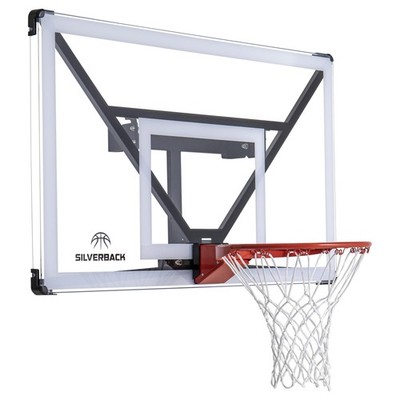 Silverback NXT 54 Wall Mounted Basketball Hoop, Fixed-Height