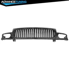 Fits 00-06 GMC Yukon Chrome Vertical Style Front Bumper Upper Grille Grill ABS