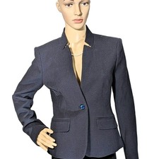 NEW Brooks Brothers Women's Size 4 Navy Blue Blazer Jacket Single Breasted