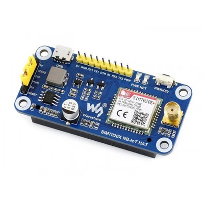 Waveshare NB-IoT HAT for Raspberry Pi, for Europe, Asia, Africa, Australia, NB-