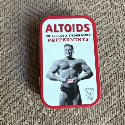 Altoids Collectible Tin Strongman VINTAGE With Mints!!!