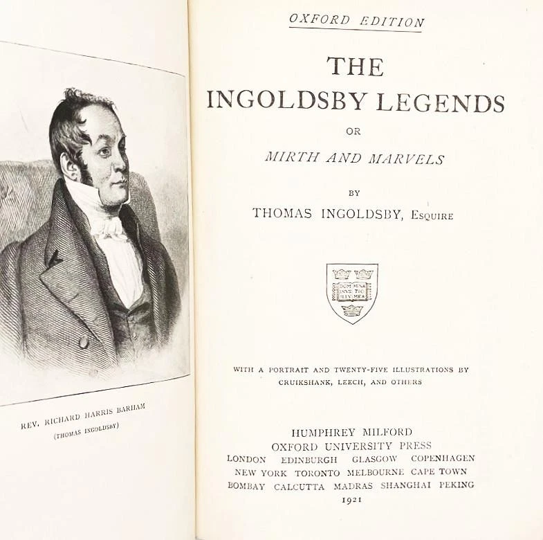 1921 ANTIQUE HORROR MACABRE HAUNTING INGOLDSBY LEGENDS Fine Binding GIFT IDEA - Image 4 of 4