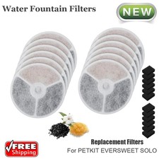 12PCS Filter Pet Water Fountains for PetKit Eversweet Solo 2 3 Water Fontains
