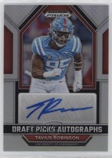 2023 Panini Prizm Draft Picks Silver Tavius Robinson #DPA-TAR Auto 12v1