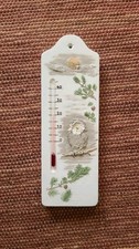 Thermometer Keramik Eule Handarbeit Heine Studio Handarbeit Deutschland