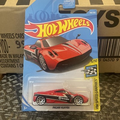Hot Wheels - Pagani Huayra Racer, HW Speed Graphics Series 5/10 Red In Color